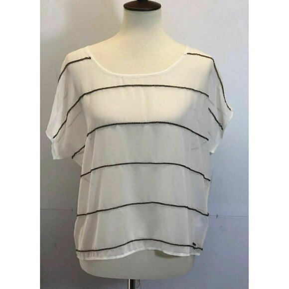 Volcom Women's Chain Reaction Blouse Size M A10 - Picture 1 of 6